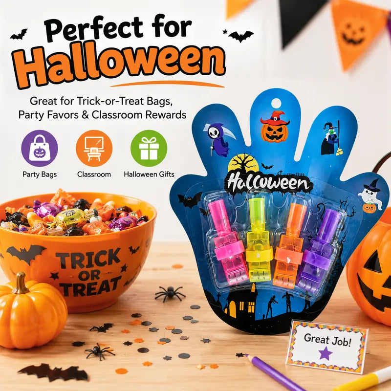Halloween & Christmas LED Finger Projector Rings