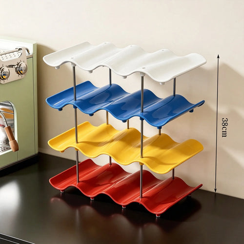 Stackable Wave Cup Storage Rack