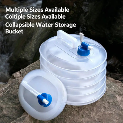 Collapsible Water Bucket | Foldable Portable Bucket with Handle