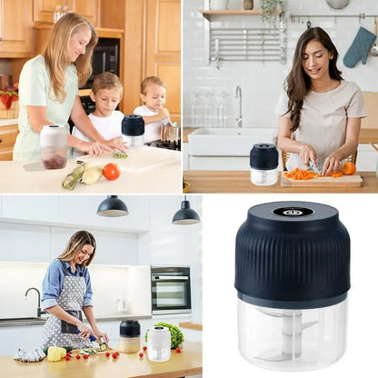 Mini Electric Food Chopper USB Rechargeable