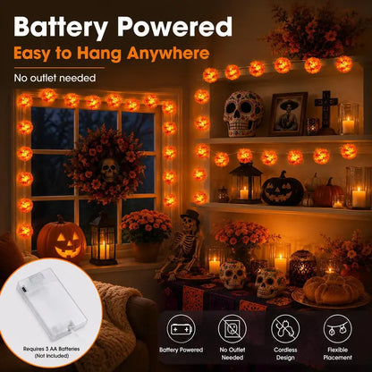 Day of the Dead Marigold LED String Lights-1.5M/3M