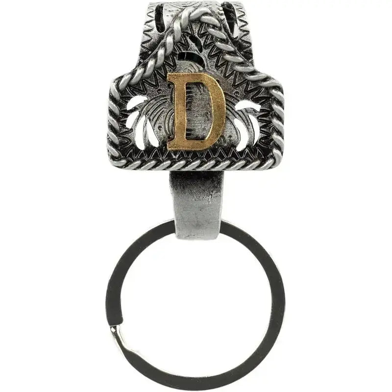 Personalized Western Cow Tag Keychain