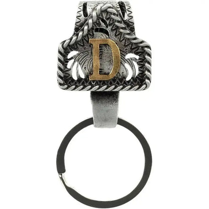 Personalized Western Cow Tag Keychain