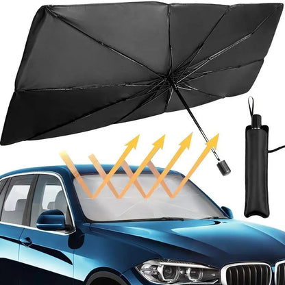 Portable Foldable Car Windshield Sunshade Umbrella