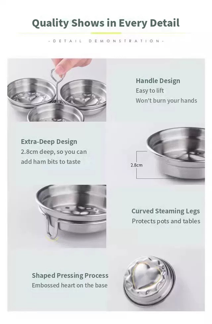🌟Stainless Steel Egg Molds