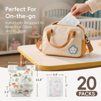Leak-Proof Disposable Toddler Bibs