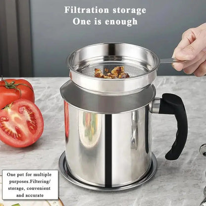 Stainless Steel Oil Dispenser with Filter