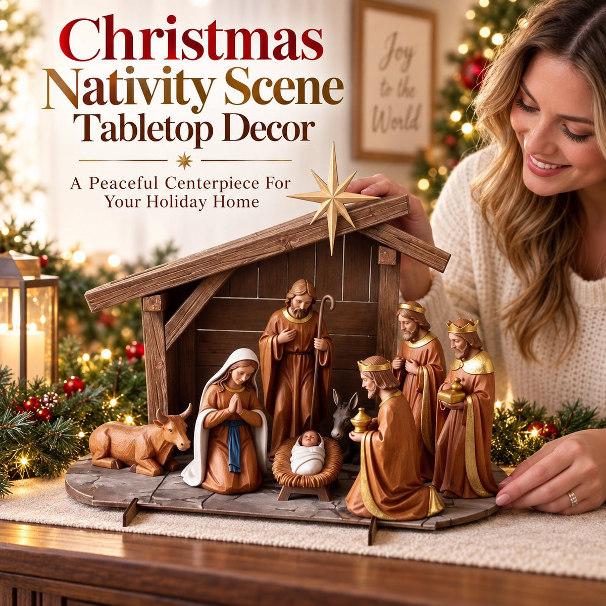 ✝️Christmas Nativity Scene Decor  | Bring The True Meaning Of Christmas Home