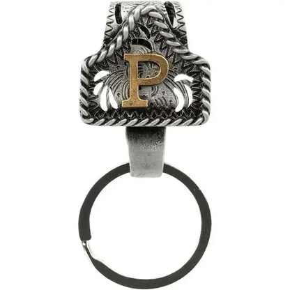 Personalized Western Cow Tag Keychain