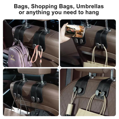2 Pcs Car Hooks for Headrest