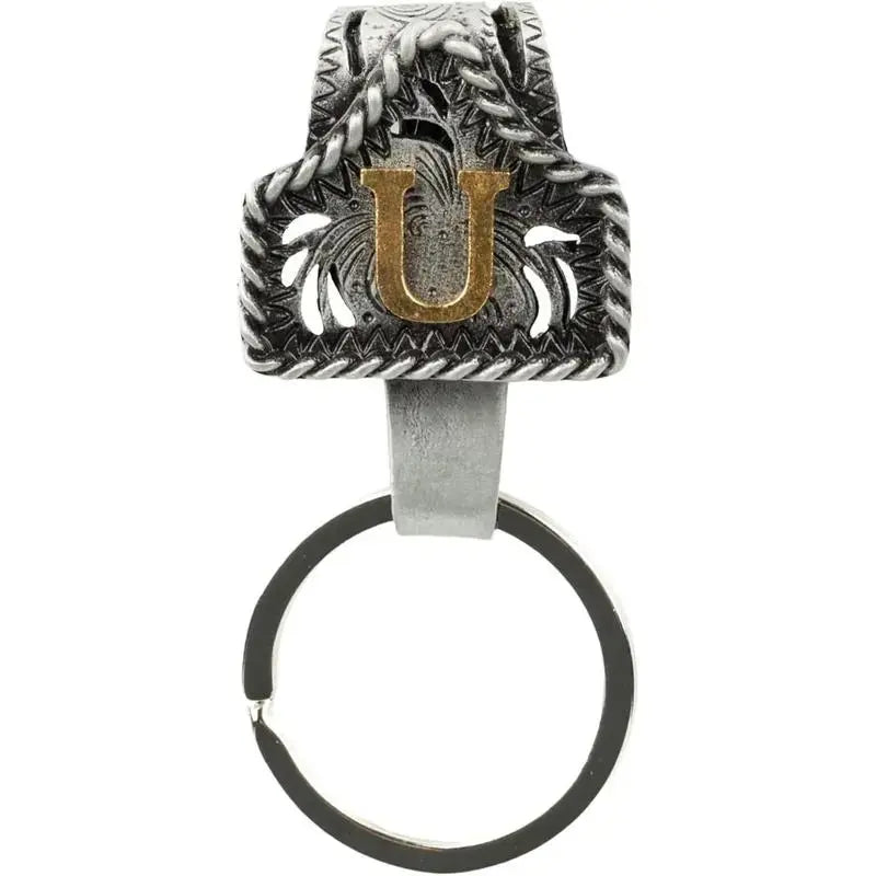 Personalized Western Cow Tag Keychain