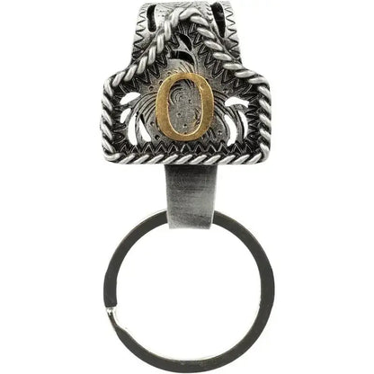 Personalized Western Cow Tag Keychain