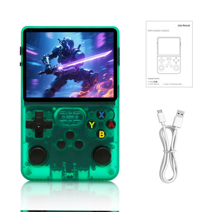 R36S Retro Handheld Game Console with 3.5″ IPS Screen & 64GB Card
