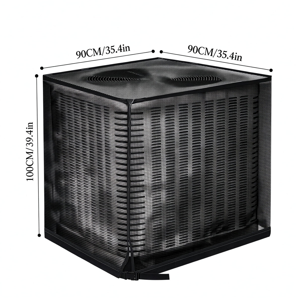Outdoor AC Unit Cover | Mesh Dust Cover, Black