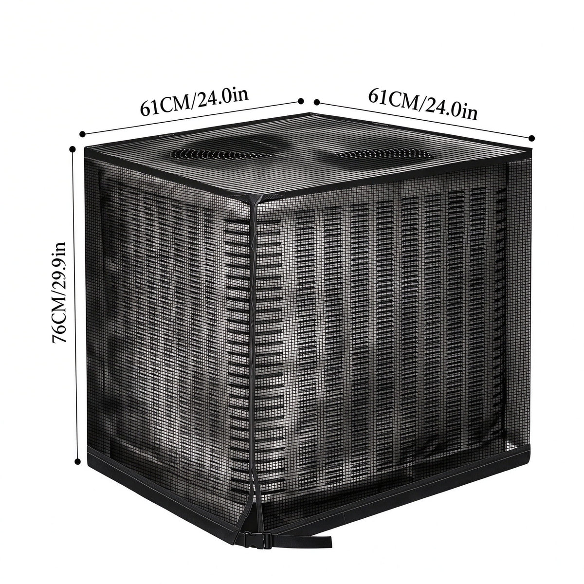 Outdoor AC Unit Cover | Mesh Dust Cover, Black