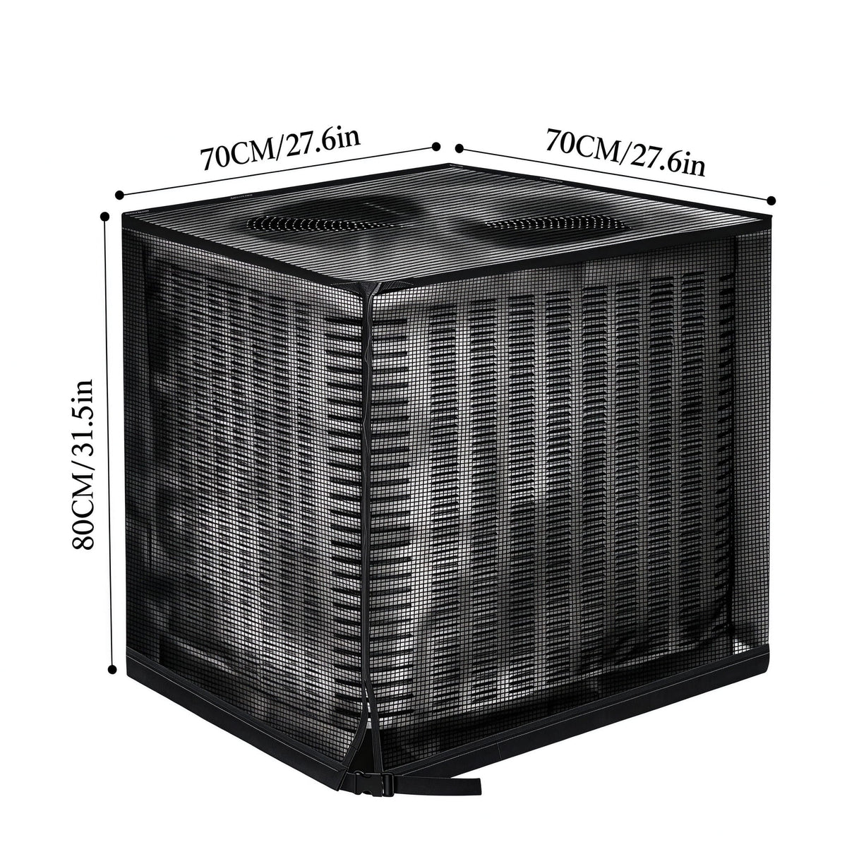 Outdoor AC Unit Cover | Mesh Dust Cover, Black