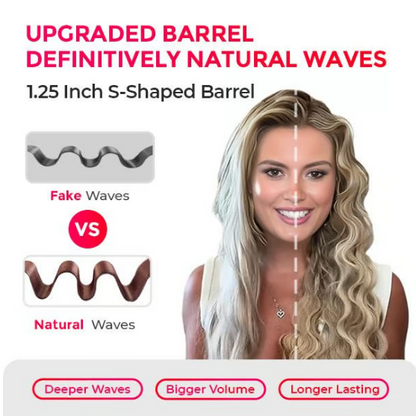 French Wave Hair Curler with Adjustable Heat