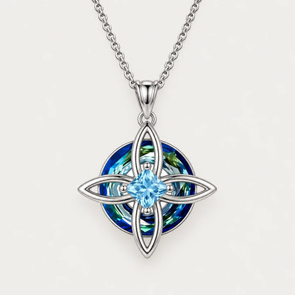 12-Color Birthstone Celtic Knot Necklace