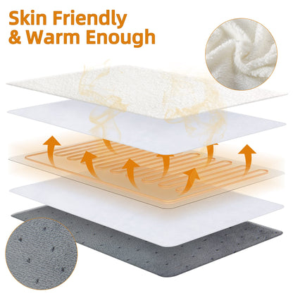 Electric Heated Foot Warmer With Adjustable Temperature