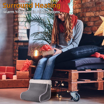 Electric Heated Foot Warmer With Adjustable Temperature