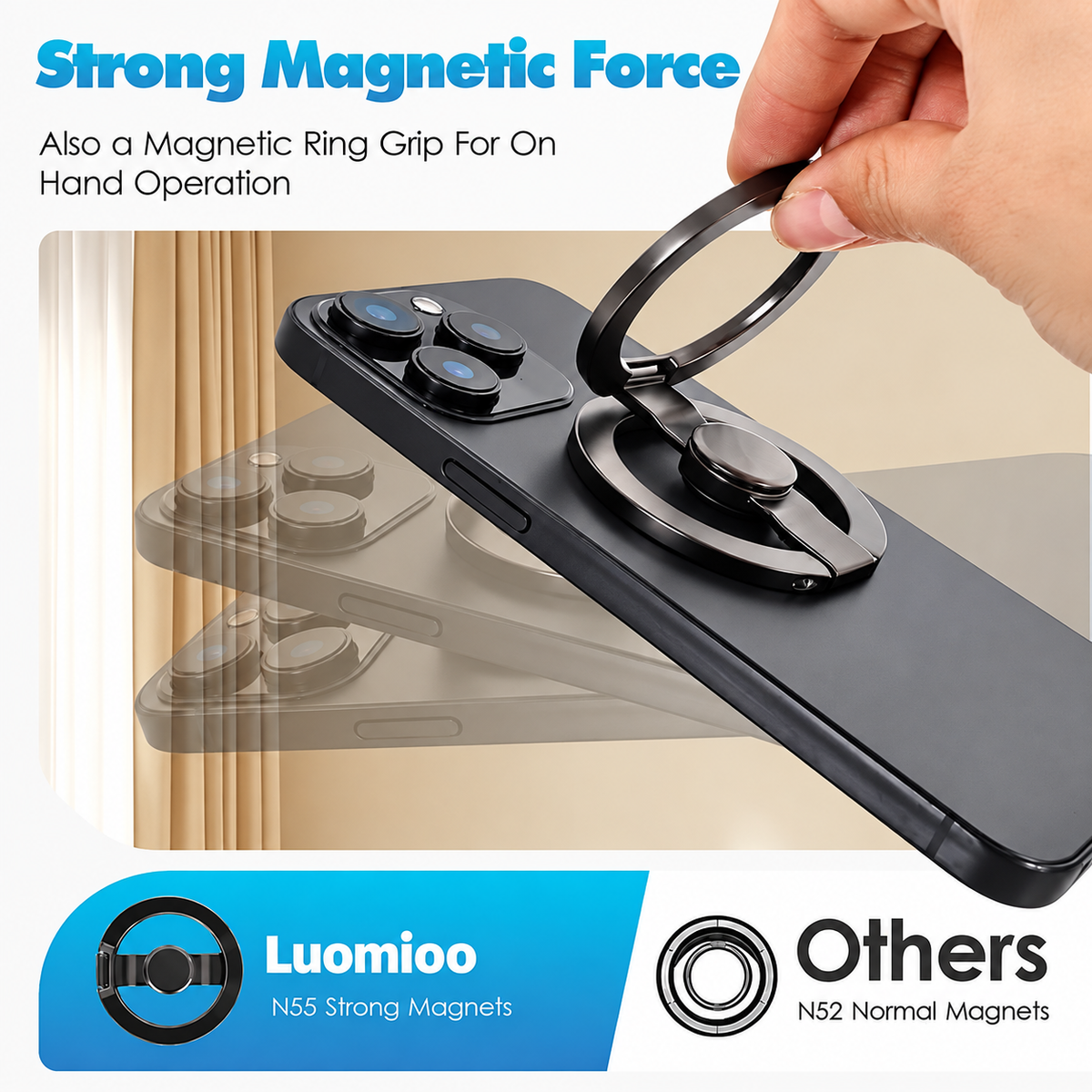 Magnetic Mobile Phone Stand & Fidget Spinner Combo
