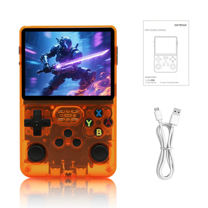 R36S Retro Handheld Game Console with 3.5″ IPS Screen & 64GB Card