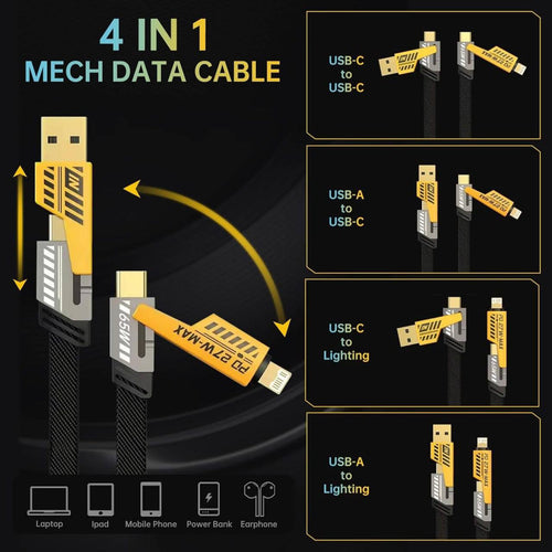 4 in 1 Fast Charging & Data Cable