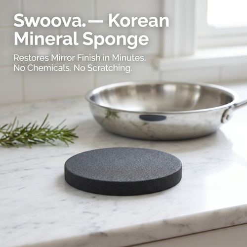 🧽 Premium Stainless Steel Cleaning Sponge – Tough on Grease, Gentle on Surfaces