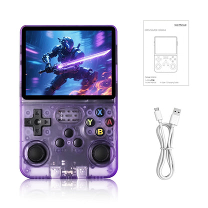 R36S Retro Handheld Game Console with 3.5″ IPS Screen & 64GB Card