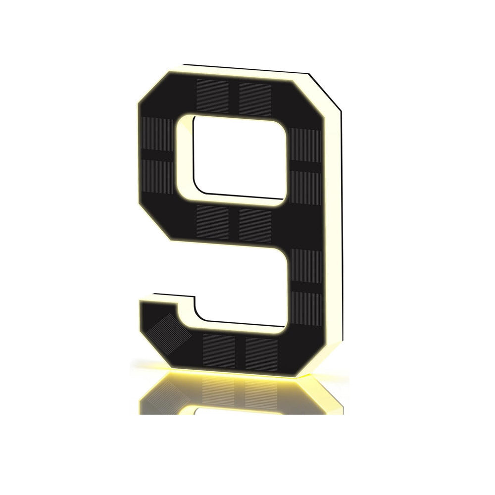 Solar Lighted Address Sign – Waterproof Modern Numbers for Outdoor Decor