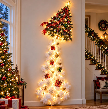 🎄 Light‑Up Glowing Christmas Door Hanger ✨ Festive Home Decor