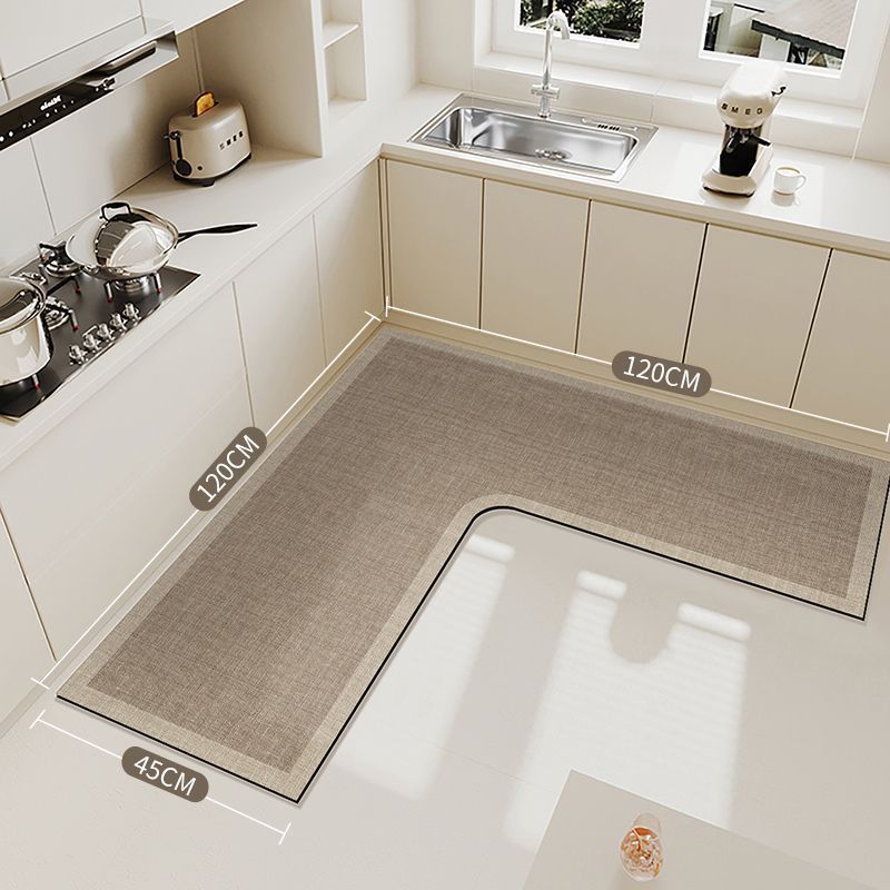 🍳💧L-Shape Diatomite Kitchen Corner Mat | Quickly Absorbs Water and Oil🧽