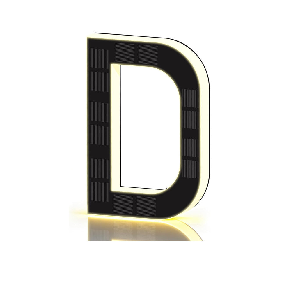 Solar Lighted Address Sign – Waterproof Modern Numbers for Outdoor Decor