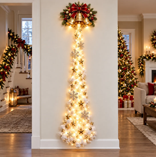 🎄 Light‑Up Glowing Christmas Door Hanger ✨ Festive Home Decor