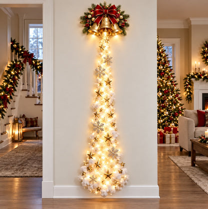 🎄 Light‑Up Glowing Christmas Door Hanger ✨ Festive Home Decor