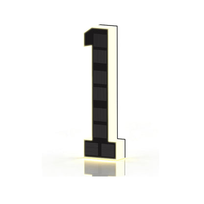 Solar Lighted Address Sign – Waterproof Modern Numbers for Outdoor Decor