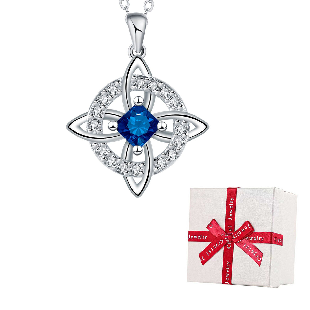 Mystical Birthstone Witches Knot Necklace – Natural Crystal🔮💞Protect Your Loved Ones