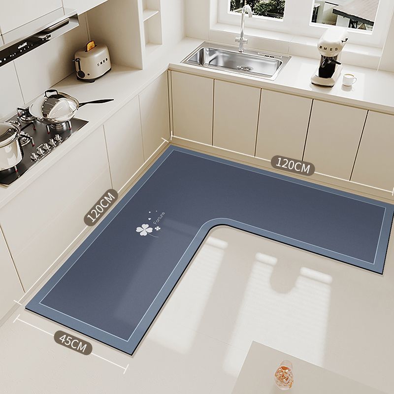 🍳💧L-Shape Diatomite Kitchen Corner Mat | Quickly Absorbs Water and Oil🧽