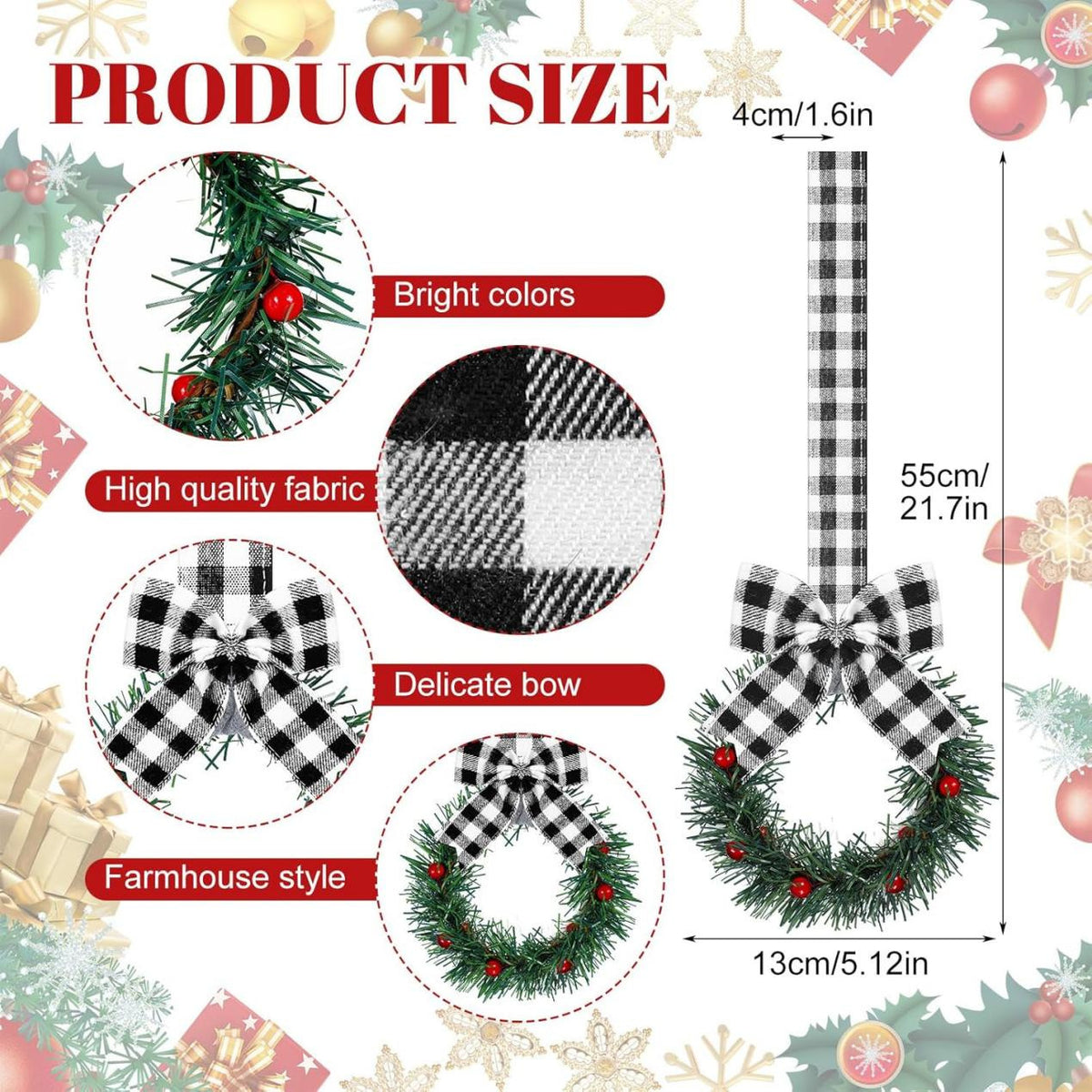 🎄Christmas Mini Artificial Cabinet Wreaths