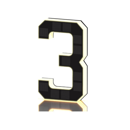 Solar Lighted Address Sign – Waterproof Modern Numbers for Outdoor Decor