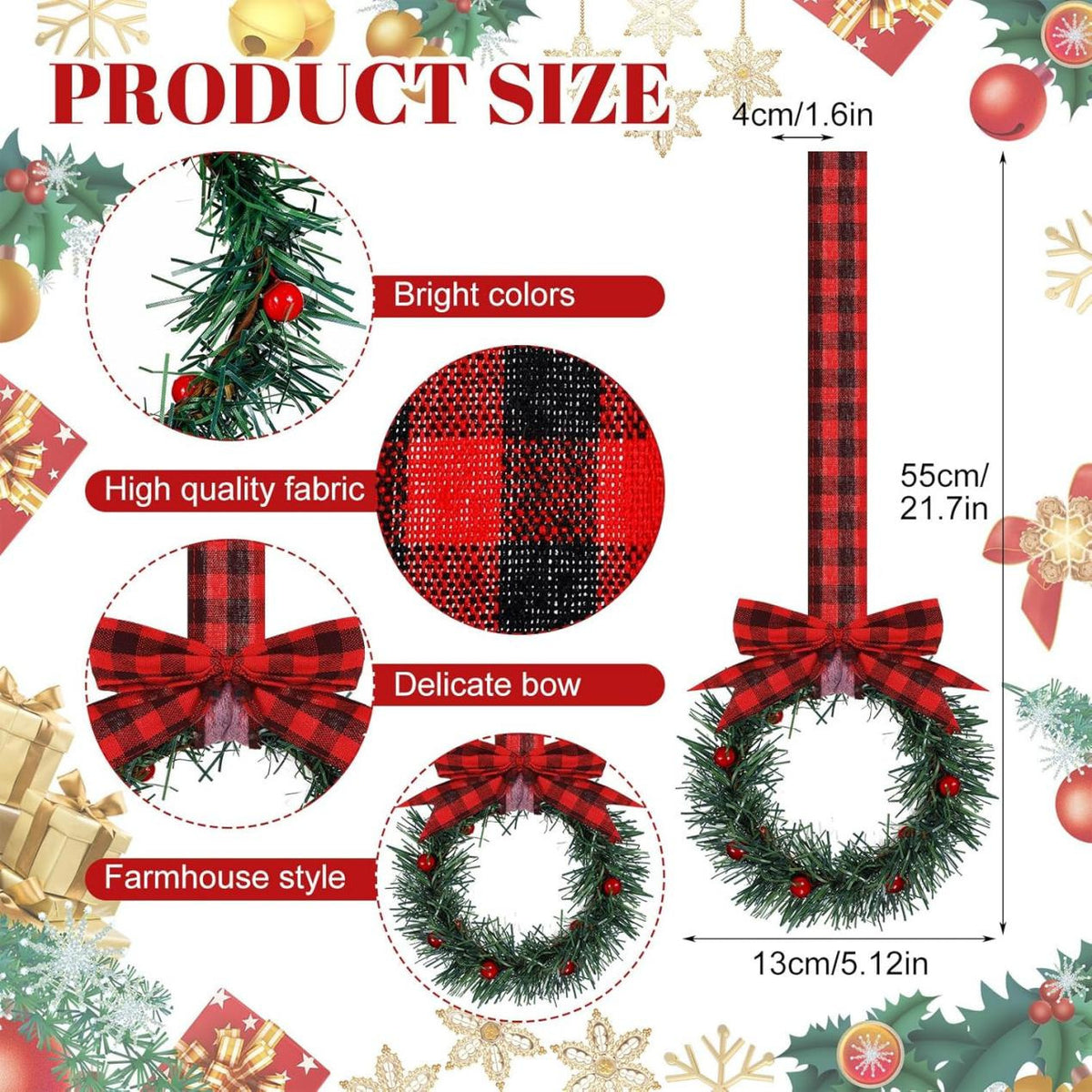 🎄Christmas Mini Artificial Cabinet Wreaths