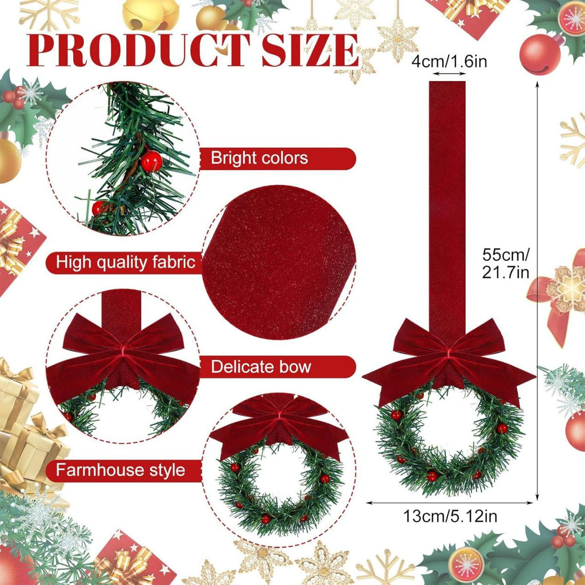 🎄Christmas Mini Artificial Cabinet Wreaths