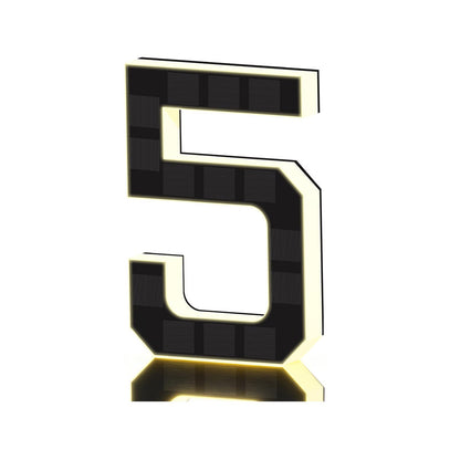 Solar Lighted Address Sign – Waterproof Modern Numbers for Outdoor Decor