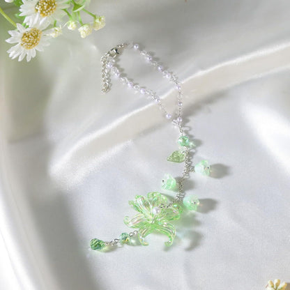 Lily of the Valley Crystal Suncatcher Car Charm