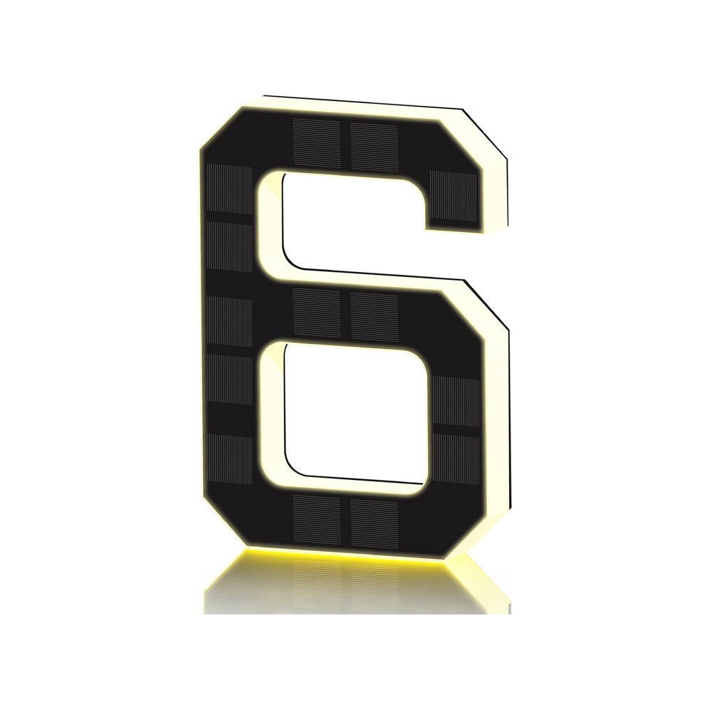 Solar Lighted Address Sign – Waterproof Modern Numbers for Outdoor Decor