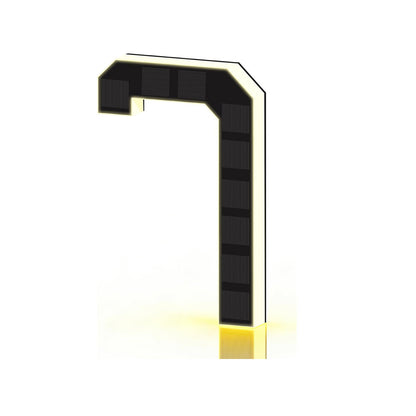 Solar Lighted Address Sign – Waterproof Modern Numbers for Outdoor Decor