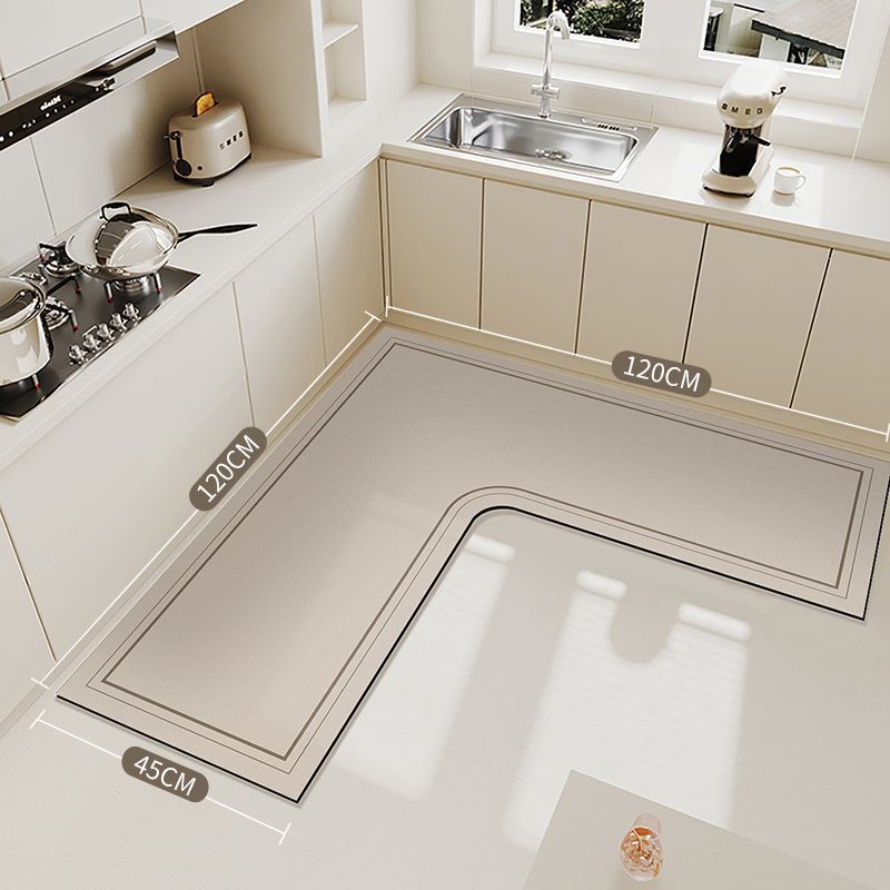🍳💧L-Shape Diatomite Kitchen Corner Mat | Quickly Absorbs Water and Oil🧽