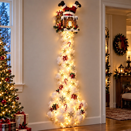 🎄 Light‑Up Glowing Christmas Door Hanger ✨ Festive Home Decor