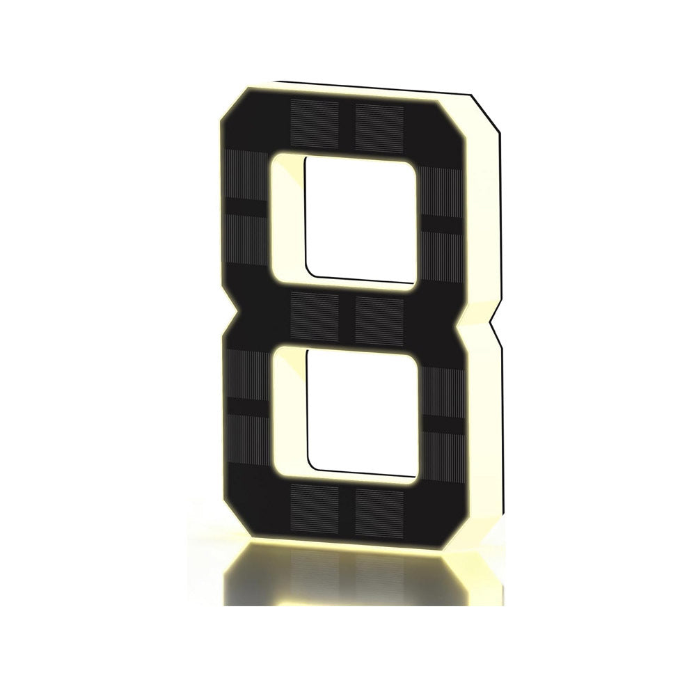 Solar Lighted Address Sign – Waterproof Modern Numbers for Outdoor Decor