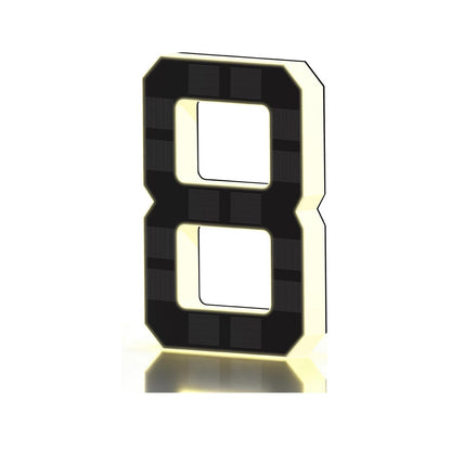 Solar Lighted Address Sign – Waterproof Modern Numbers for Outdoor Decor